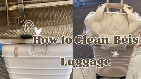 how to clean beis weekender bag|béis luggage cleaner.